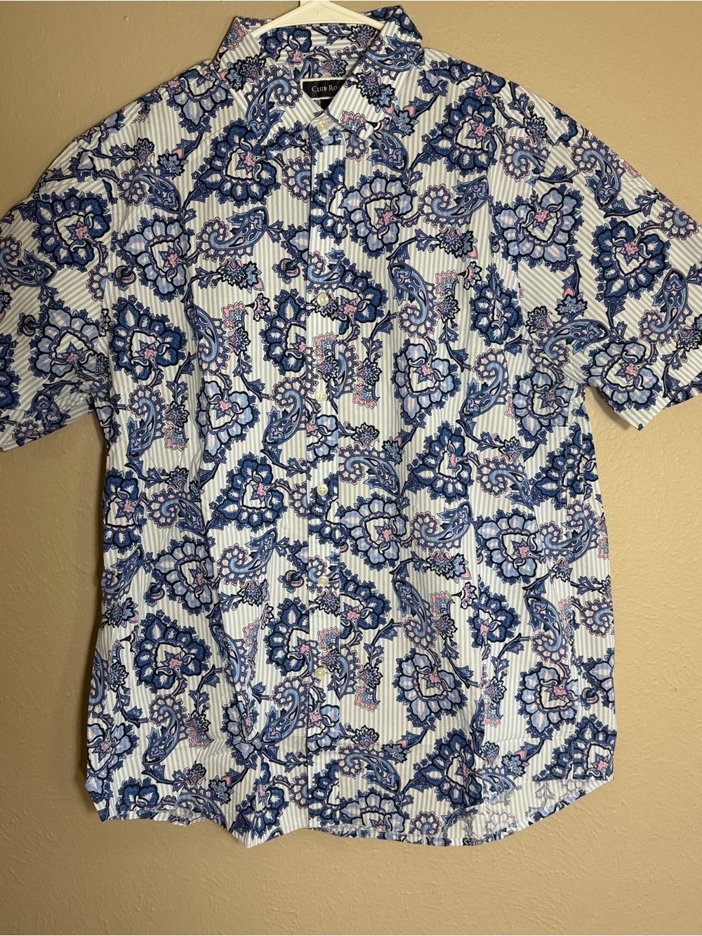 [Used/Like New ] Club Room Paisley Button Down // Men Size L